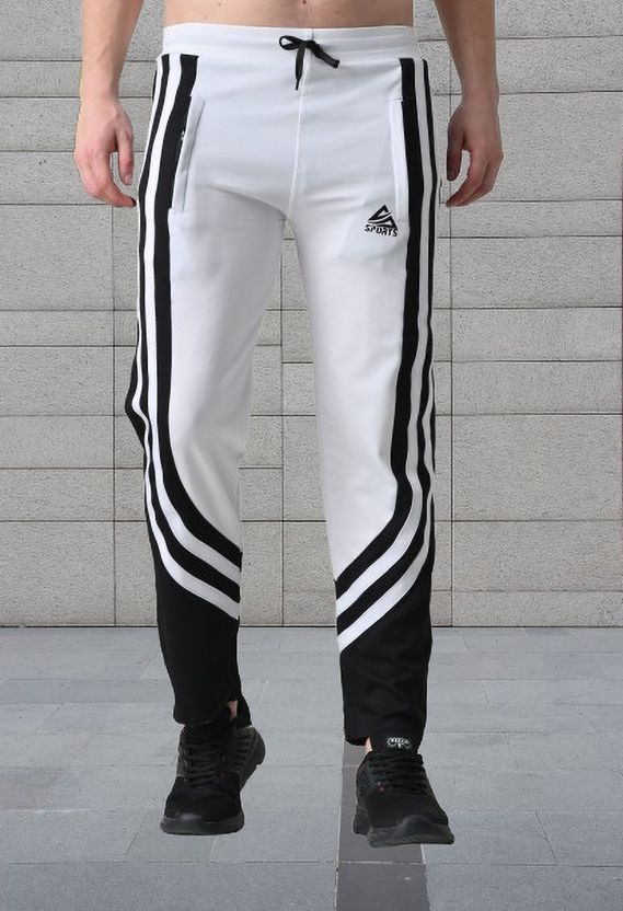 GNOCKFACE Men Black Striped Track Pants - Image 9