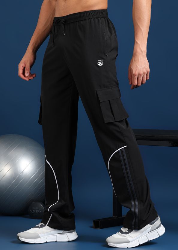 GNOCKFACE Men Black Striped Track Pants - Image 10