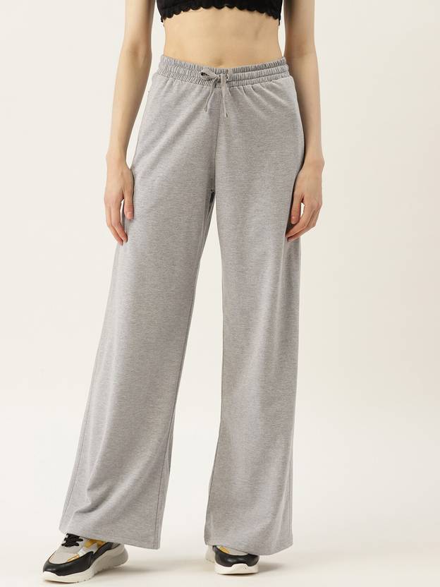 Femea Solid Women Grey Track Pants