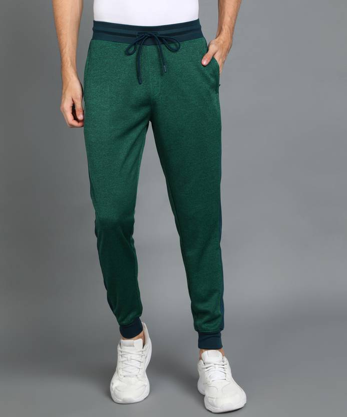 Adrenex Men Colorblock Dark Blue, Dark Green Track Pants