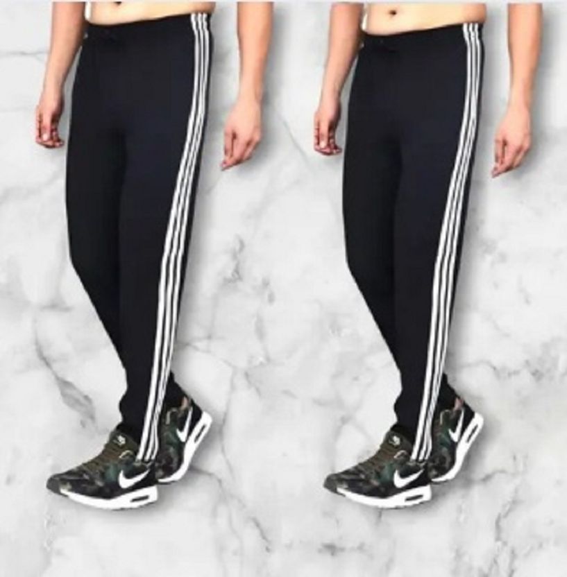 MASTERY Men Black Striped Track Pants - Image 9