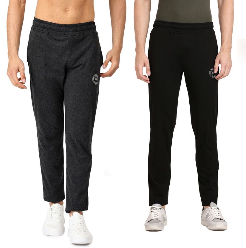 Pepe Jeans Men's Pack of 2 Track Pants (Blue, Black) - Image 9