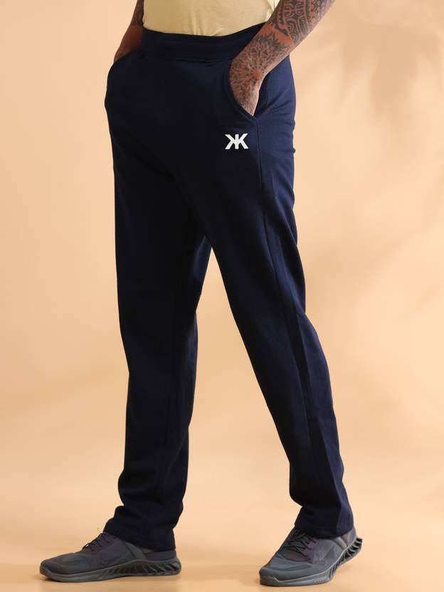 Kook N Keech Men Solid Blue Track Pants