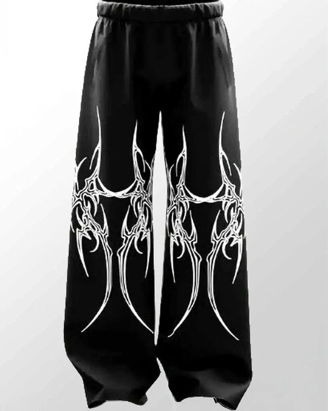 ZEN1FASHION Men Black Printed Track Pants - Image 5