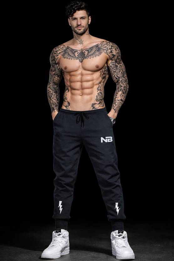 Boxman Solid Men Black Track Pants