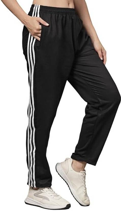 Bluecon Women Solid Black Track Pants