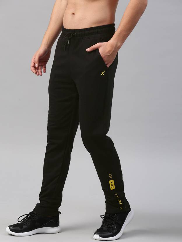 HRX by Hrithik Roshan Solid Men Black Track Pants Buy HRX by Hrithik