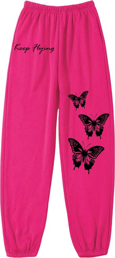 Tabadtod Women Graphic Print Pink Track Pants