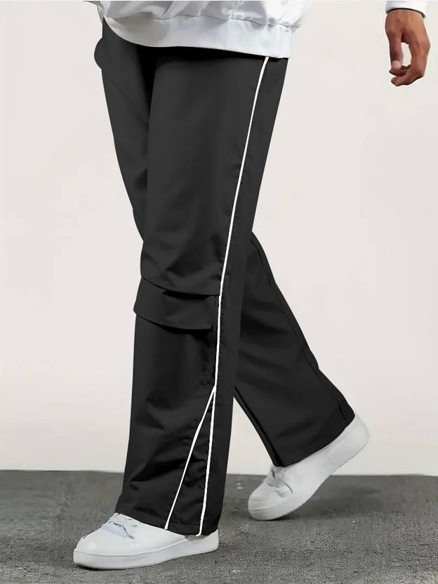 Rajovati Men Solid Black Track Pants