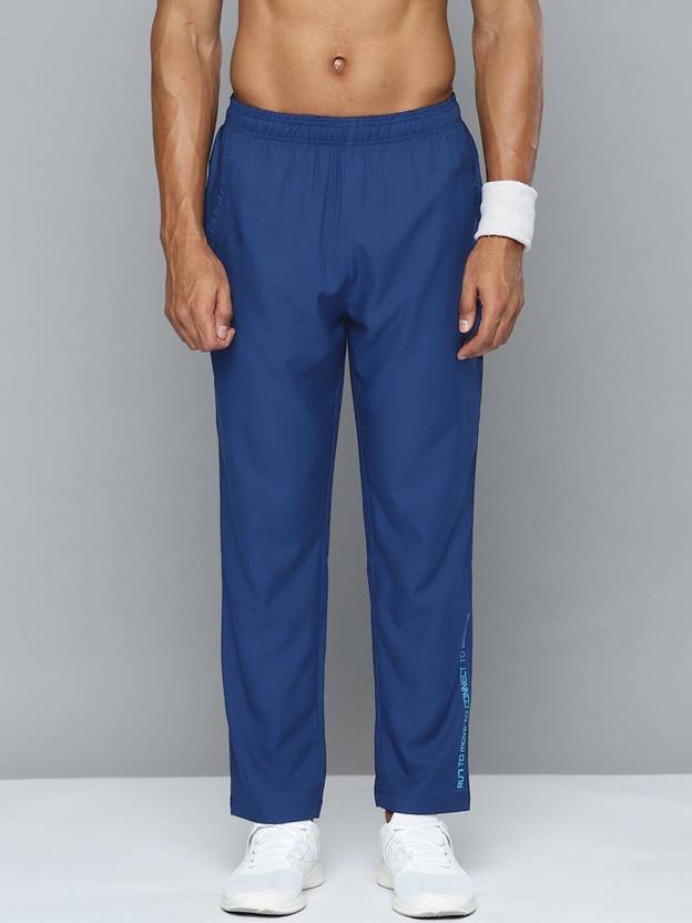 HRX by Hrithik Roshan Solid Men Blue Track Pants Buy HRX by Hrithik