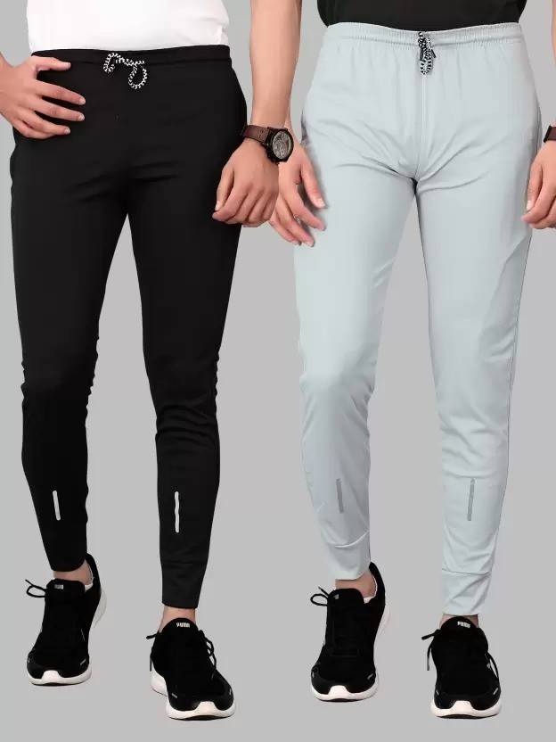 IRTIFA FASHION Striped Men Black, Grey Track Pants - Buy IRTIFA FASHION ...