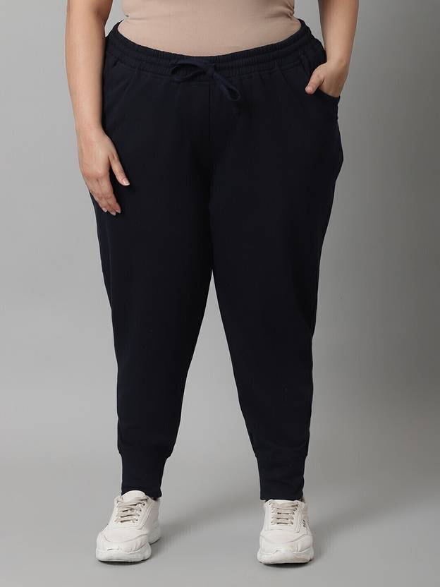 Rute Women Solid Blue Track Pants