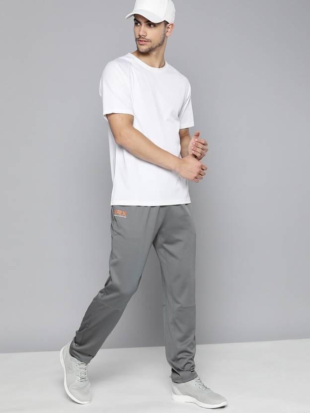 HRX by Hrithik Roshan Solid Men Grey Track Pants Buy HRX by Hrithik