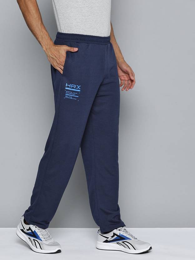 HRX by Hrithik Roshan Solid Men Blue Track Pants Buy HRX by Hrithik