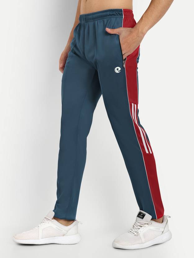ESTRO Men Solid Blue Track Pants