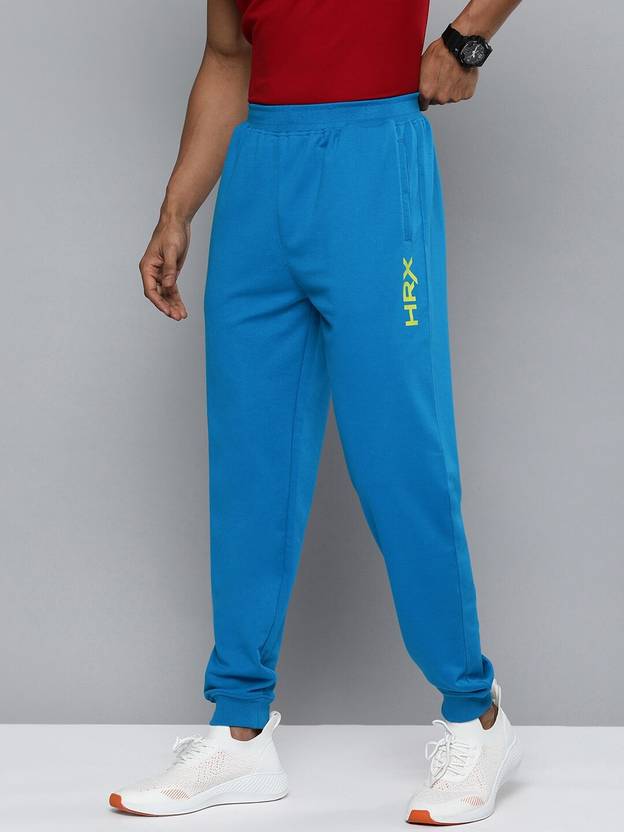 HRX by Hrithik Roshan Printed Men Blue Track Pants Buy HRX by Hrithik