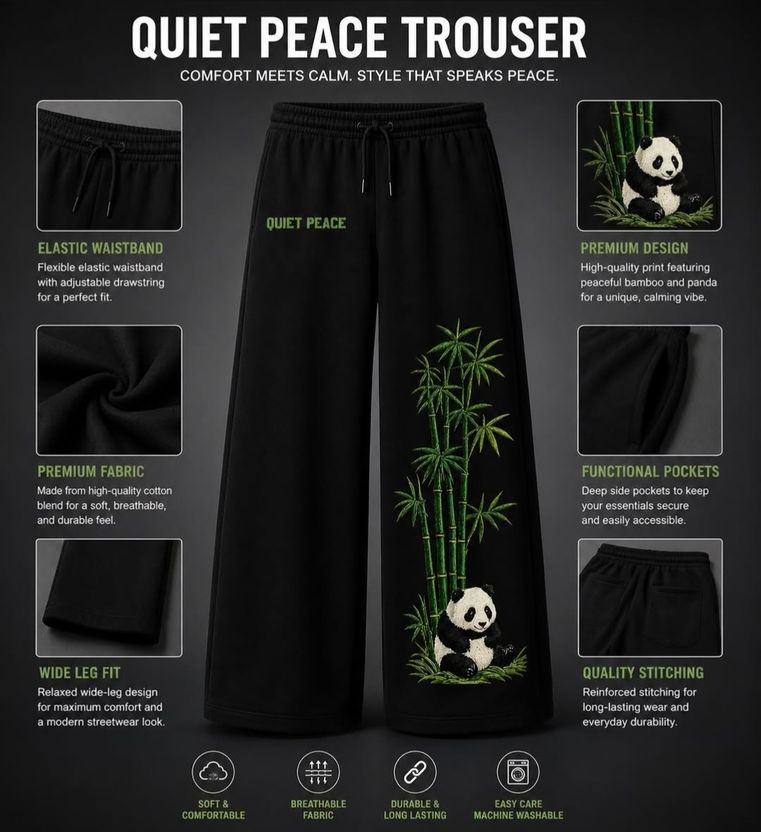 Mittro Fashion Hub Black Track Pants - Image 1