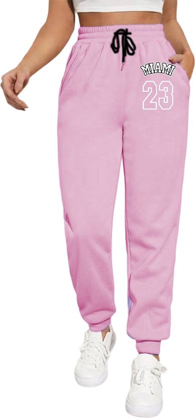 Tabadtod Women Printed Pink Track Pants
