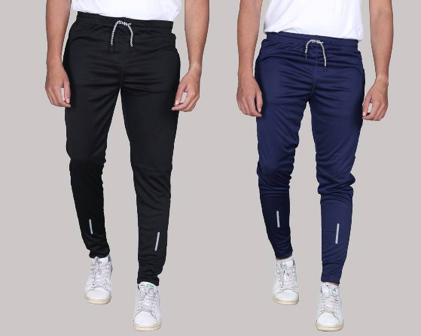 Pink Formal Solid Men Black, Blue Track Pants Buy Pink Formal Solid