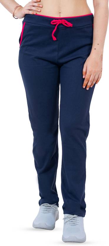 AMOLDO Solid Women Blue Track Pants