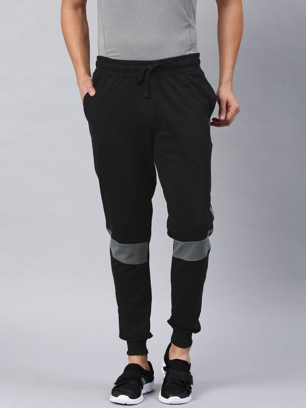 HRX by Hrithik Roshan Colorblock Men Black Track Pants Buy HRX by