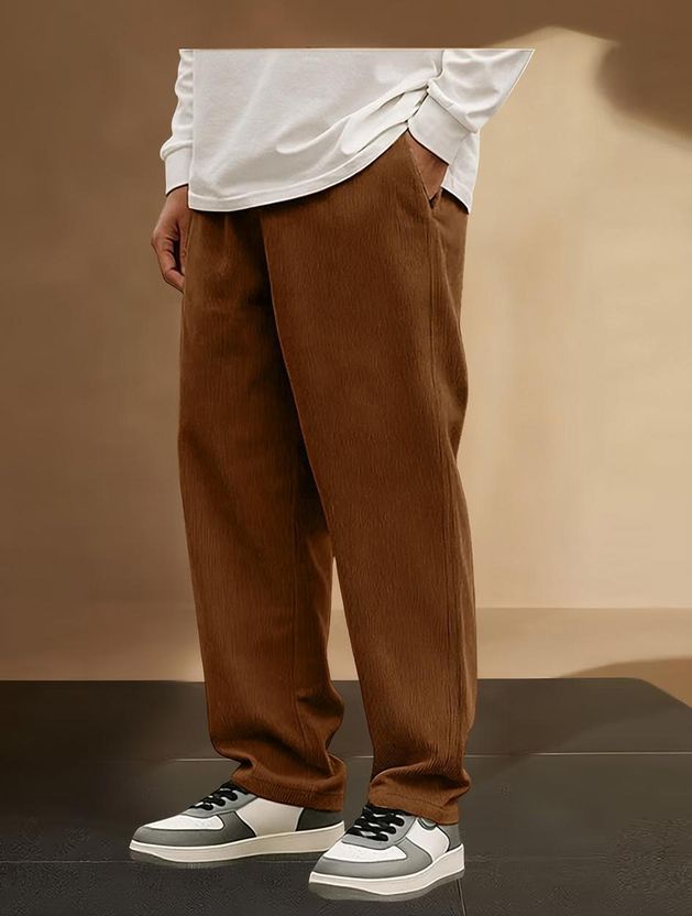 METRONAUT Black Cotton Blend Trousers - Image 7