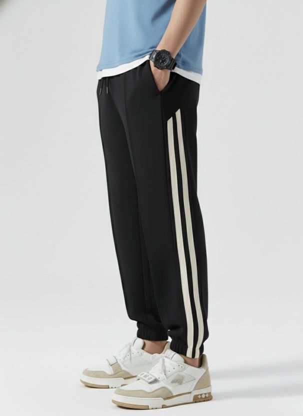 Dockstreet Striped White Track Pants - Image 4