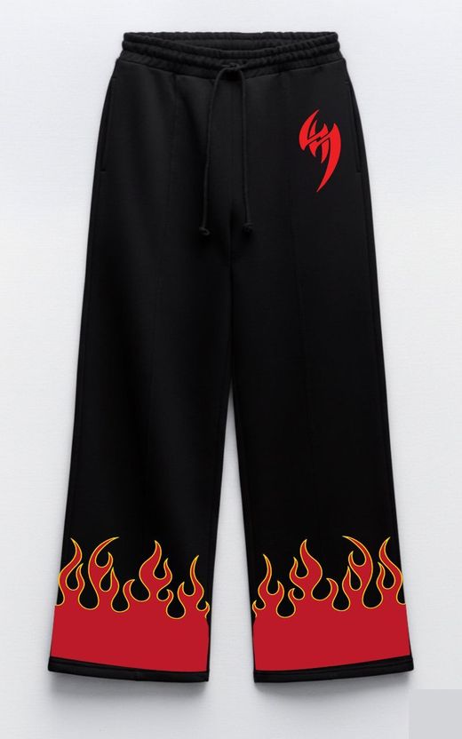 ZEN1FASHION Men Black Printed Track Pants - Image 9