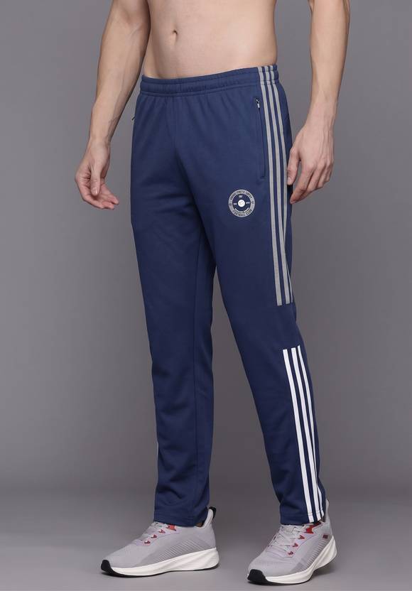 Sandpiper Men Striped Blue Track Pants