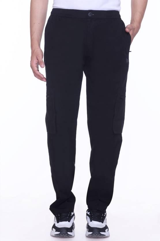 Sandpiper Men Solid Black Track Pants