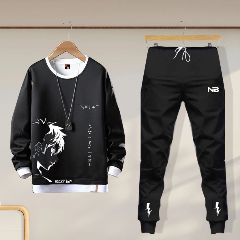 NB Nicky Boy Printed Men Track Suit - Image 1