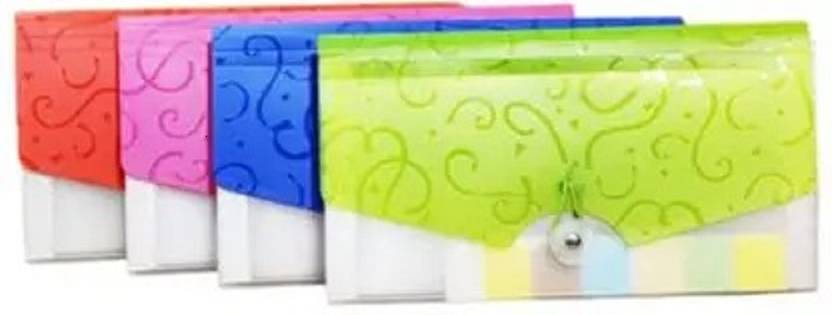 CAMPIO (Pack of 1) Expanding Cheque Book Holder Case 13 Pockets with Elastic