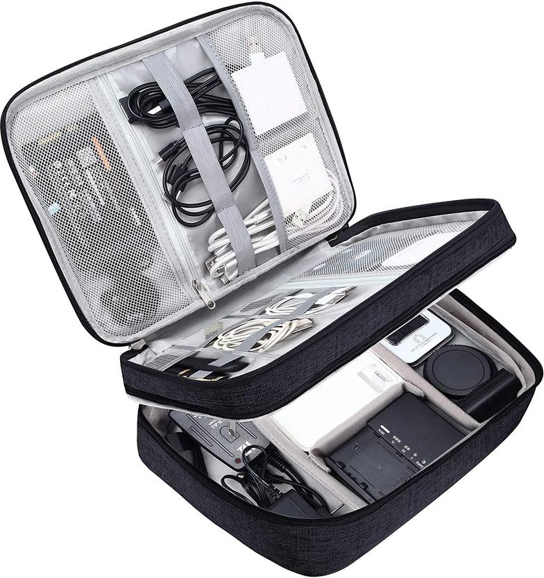 KHUSIGOLD Electronics Accessories Travel Gadget Bag
