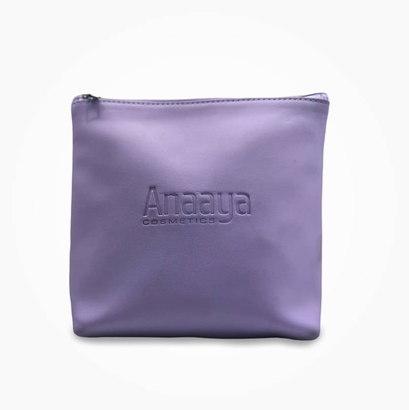 anaaya Wisteria Classy Leather, Beauty Cosmetic Pouch, Travel Clutch Travel Toiletry Kit