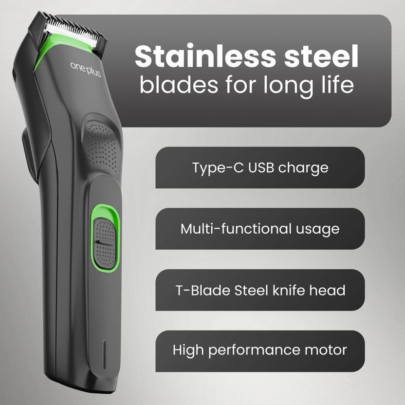One Plus OP 11 Cordless Professional Hair Trimmer Titanium - Image 4