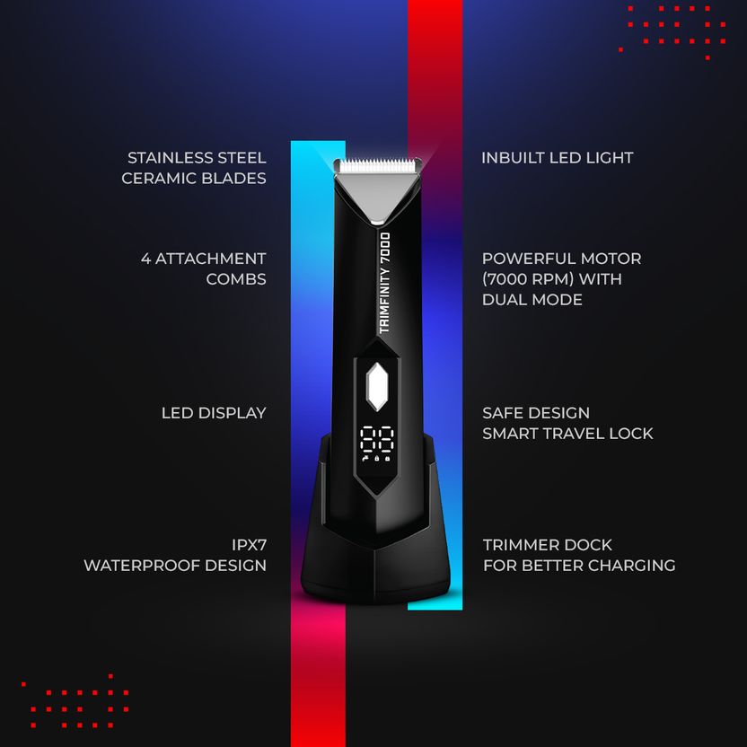 Trimfinity 7000 Body Hair Trimmer for Men - Image 7