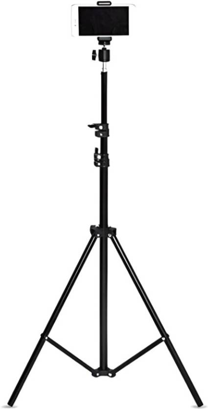 Chias 7 Ft Tripod Stand Adjustable and Portable Design with Tripod Mobile Clip Holder Tripod Ball Head