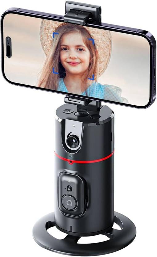 TechKing Portable Allinone Smart Selfie Stick with 360 Rotation and Fast Face Tripod