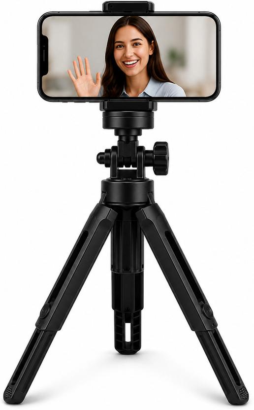 HOMESAAN Mini Mobile Phone Tripod Stand with 360°