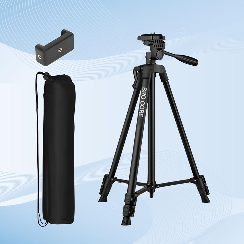 Velmora Adjustable Mobile Tripod Stand with 360°