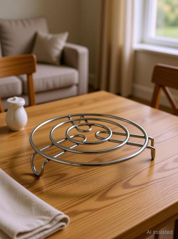 Urbanware Kitchen Cooking Pot Steaming Tray Stand Stainless Steel Round Cooker Steamer Rack Stand Cookware Tool Mirorr Trivet