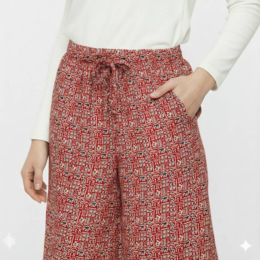 bongo nari boutique Loose Fit, Relaxed Women Multicolor Trousers