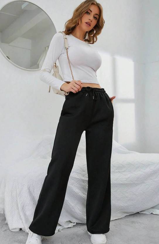 BeasTrends Straight Fit Women Black Trousers