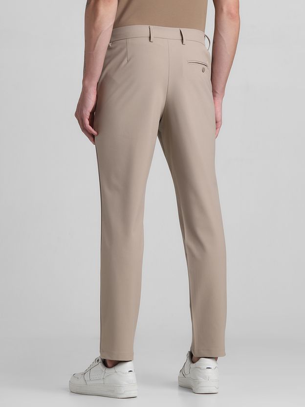 JACK & JONES Slim Fit Beige Trousers - Image 3