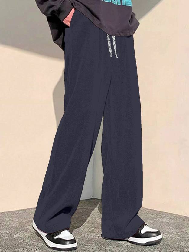 Rajovati Loose Fit Men Grey Trousers