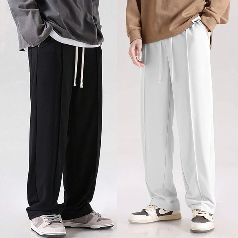 SAVAYO Loose Fit Men Beige Trousers - Image 9