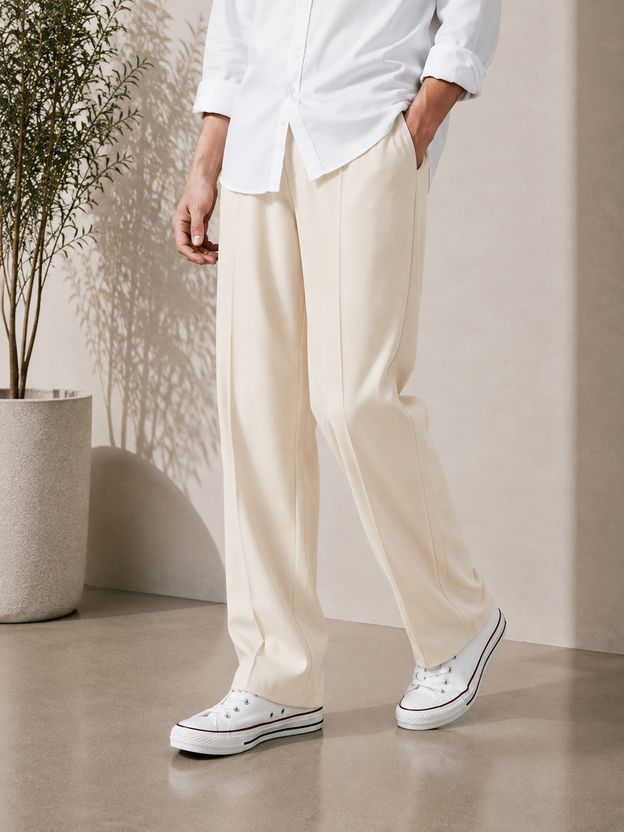 SAVAYO Men Black Polyester Trousers - Image 6