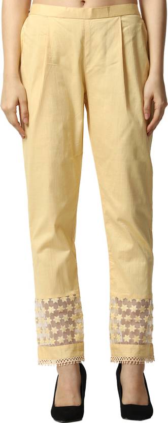 ALIZATRADERS Regular Fit Women Beige Trousers