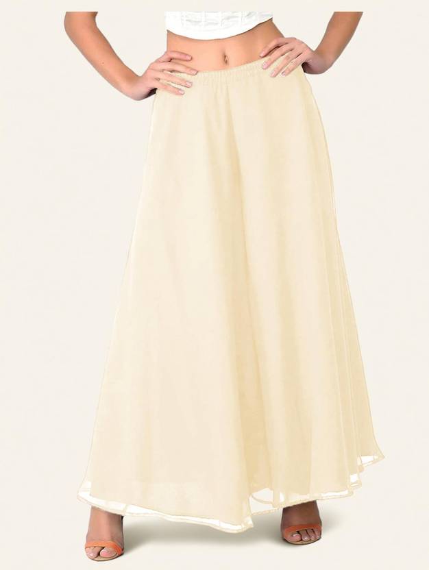 Kicha Women Relaxed Beige Georgette Trousers