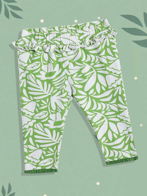 Mothercare Baby Girls Regular Fit White Pure Cotton Trousers